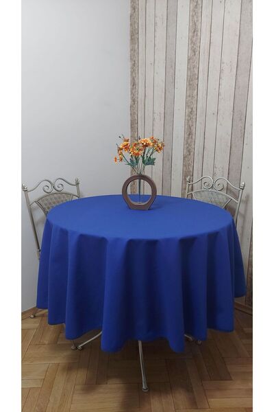 gonk Round, Solid Color, Duck (Liquid Pusher, Stain Proof) Fabric, Tablecloth