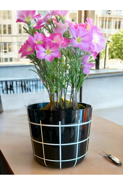 TEMMUZ HOME Yeni Karo Saksı Ev Ofis ve Dış Mekan Kullanımına Uygun Modern ve ...