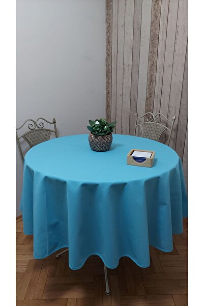 gonk Round, Solid Color, Duck (Liquid Pusher, Stain Proof) Fabric, Tablecloth
