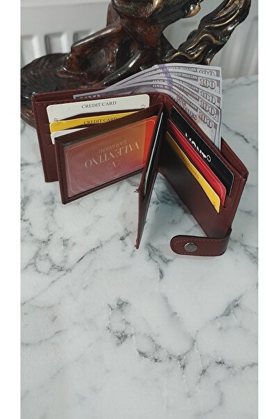 Byc polo Cp125 Claret Red Multi-Pocket Coin and Card Holder Wallet Clutch Bag..