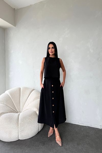 LİLA İSTANBUL Crew Neck Double Skirt Suit Summer Dress