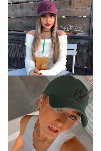 w white stars sports & wear Спортна шапка унисекс, комплект от 2 части с бродирана велкро задна част и регулируема закопчалка