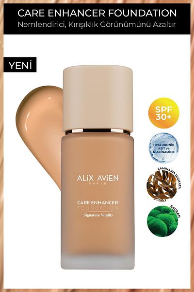 Alix Avien Anti-Wrinkle Moisturizing Spf30 Bright Finish Foundation - Care Enhancer 819 Warm Gold