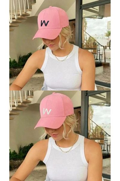 w white stars sports & wear Αθλητικό Καπέλο Unisex W Κεντημένο Velcro Ρυθμιζόμενο καπέλο σετ 2 τεμαχίων