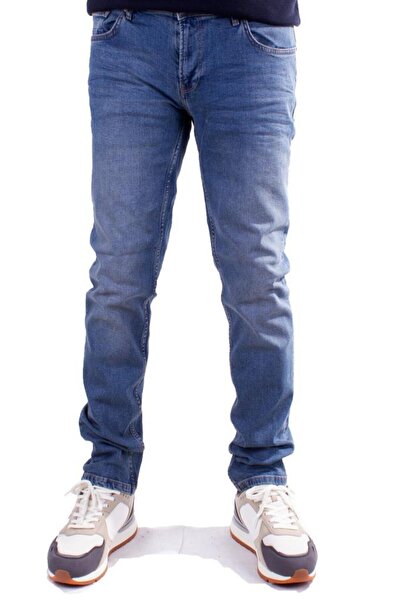 Twister Jeans Twister Panama 727C Mavi Düşük Bel Dar Paça Erkek Jeans Pantolon
