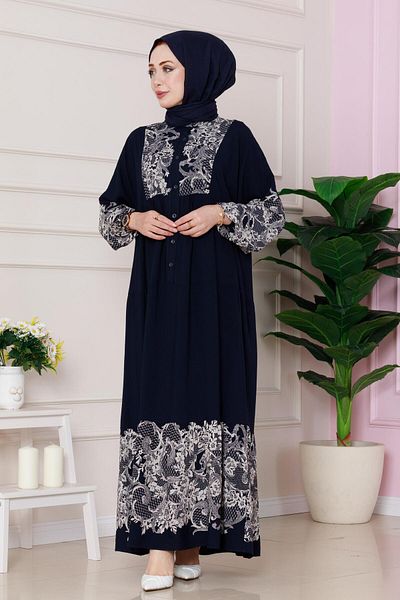Sevitli Rochie Viscon - Robe Hüma (culoare bleumarin)