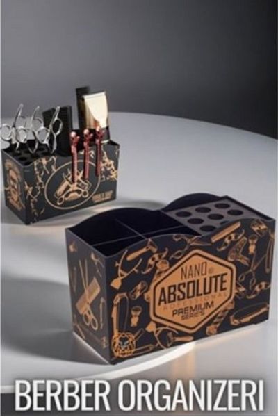 Nano Absolute Hairdresser Comb Scissors Shaver Organizer and Scissor Stand Multi-Compartment Organizer