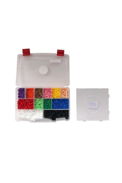 Hama Boncuk Mărgele Hama Midi -În cutie organizatoare- 3.400 buc. TABLA