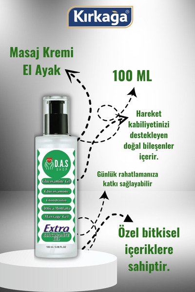 DAS SHOP At Kestanesi & Kenevir Özlü Masaj Kremi 100 ml - El Ayak Bel Boyun R...
