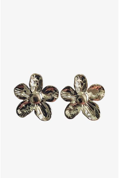 roseberry Women's Silver Flower Earrings - R1115
