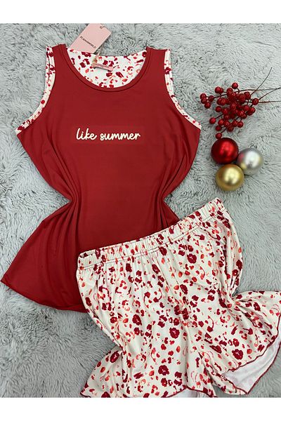 pijamaworld Thick Strap Shorts Pajama Set