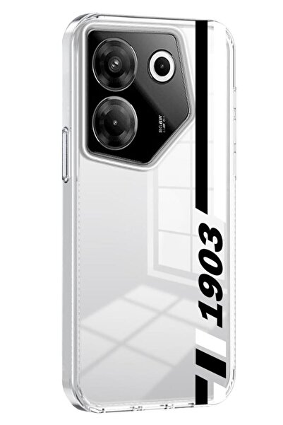 3GEN CASE Tecno camon 20 pro 5g compatible transparent silicone case with fan pattern