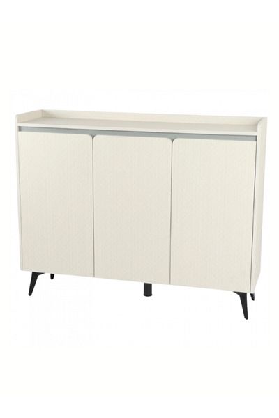 Orient Modern 3-Door Shoe Cabinet – Elegant & Functional Storage 120x95x32