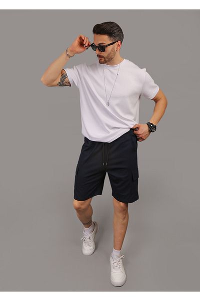 EydaMoon Relax Fit Cargo Pocket Shorts & Βερμούδες