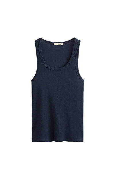 Oysho Sleeveless rib top with cotton and modal