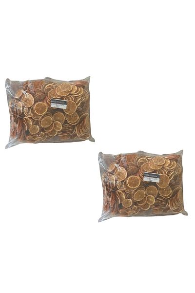 Anamour Natural 1 kg 2 Pieces of Dried Orange Peel - Sugar-Free Chips Orange Dried Fruit Crisp