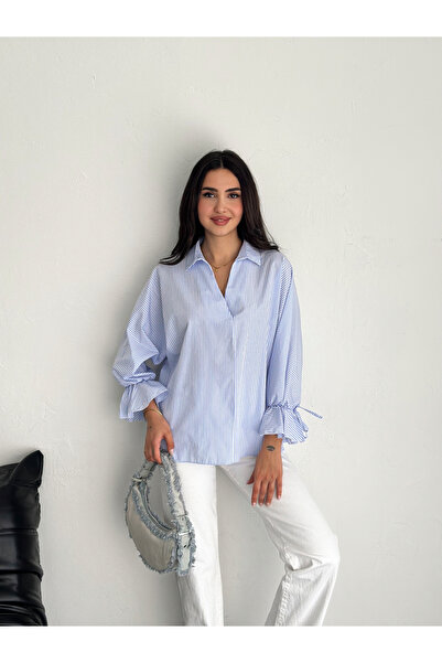 sportiness BLÚZ ING ING UJJÚ KÖTÖTT CSÍKOS MINTÁS TERIEPAMUT ANYAGÚ PÓLÓ ING