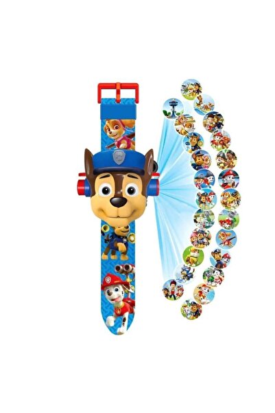 Genel Markalar Projeksiyonlu Kartelalı Paw Patrol diji saati