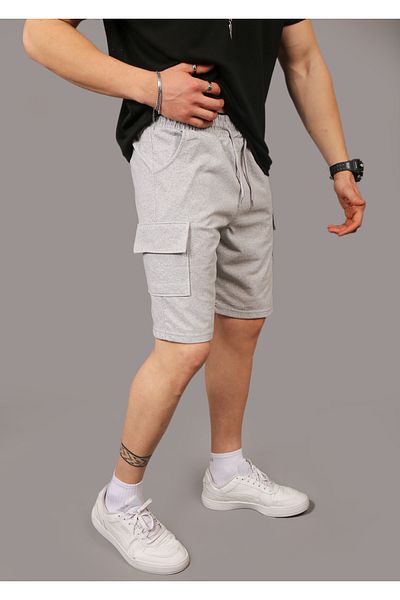 EydaMoon Regular Fit Cargo Pocket Bermuda Shorts