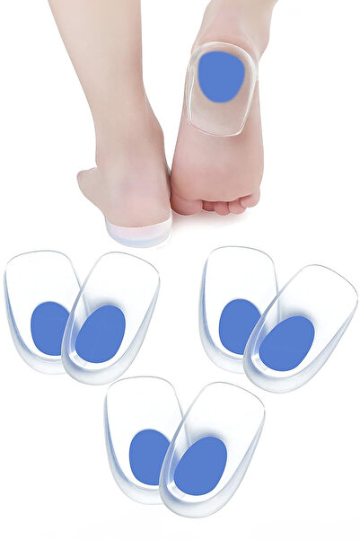 poswicon Tabanlık Gizli Topuk Yastığı Boy Uzatıcı Silikon Ayakkabı Topukluk T...