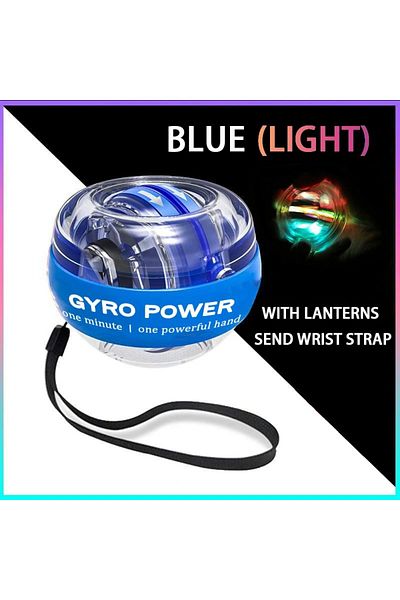 Choice blue with led Fitness Equipment Sport Gym Powerball Gyro Ball Workout Equipments Exercise Power Port