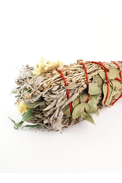 Avlu Doğal Ürünler Ritüel Arınma Doğal Enerji Tütsüsü (Adaçayı-Üzerlik-Defne-Altın Otu-Servi-Lavanta)