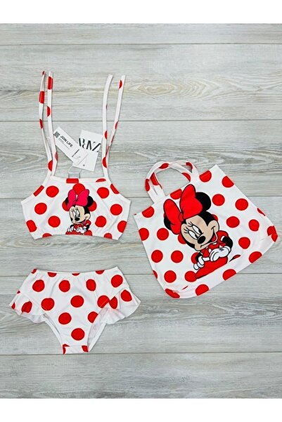 ARAY ACCESSORY Kız Çocuk ve Bebek Mickey Mouse Desenli Hızlı Kuruyan 3 Parça ...