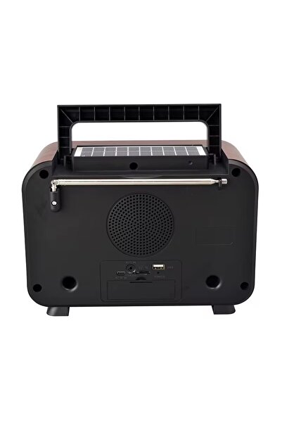 BLOMSTER Everton Rt-754 Solar Enerjili Şömine Görünümlü Bluethoot Radyo Müzik çalar