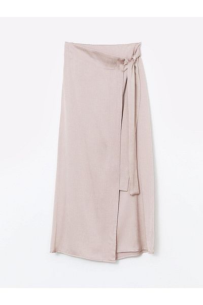 LC Waikiki Lcw Modest Waist Zippered Textured Skirt
