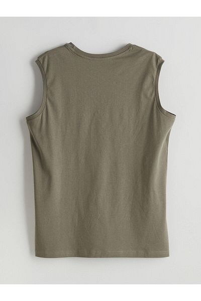 LC Waikiki Lcwaikiki Classic Crew Neck Printed Combed Cotton Men's Sleeveless T-Shirt