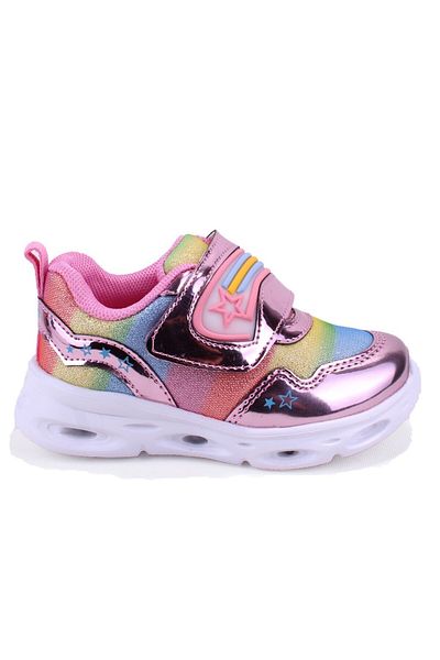 Vicco Kita 346b23y181 Pink Lighted Orthopedic Daily Girl's Sports Shoes