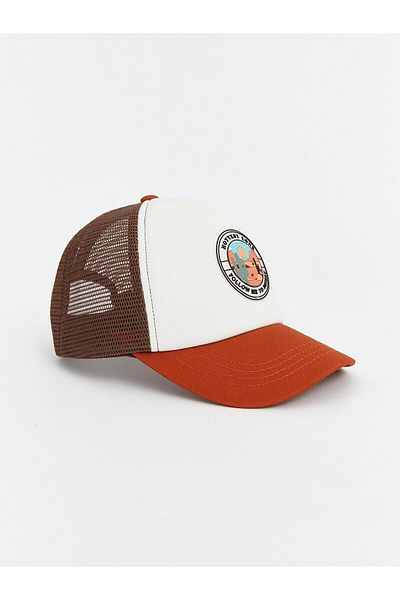 LC Waikiki Lcw Accessories Printed Mesh Detailed Boy's Cap Hat