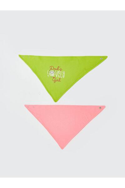 LC Waikiki مريلة أطفال بناتي مطبوعة مرة واحدة، عبوة من قطعتين