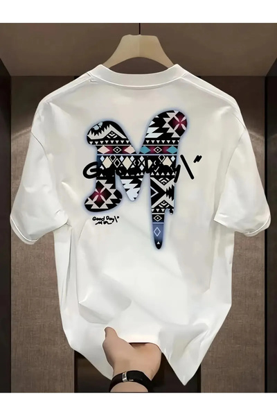 npLStore Unisex Dobar dan M Štampano Oversize kroj 100% pamuk T-shirt