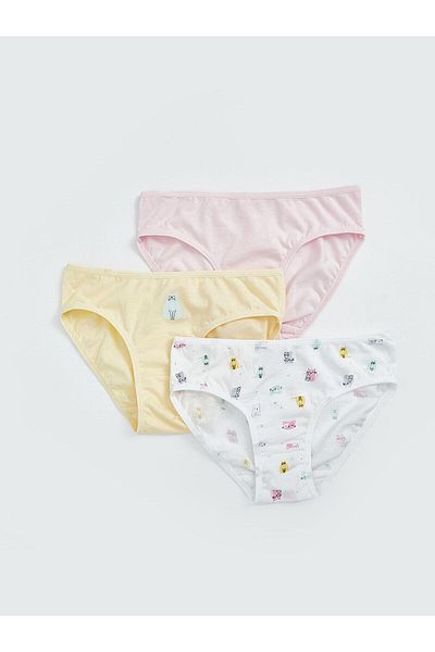 LC Waikiki Lcw Kids Elastic Waist Girls' Panties 3-Piece