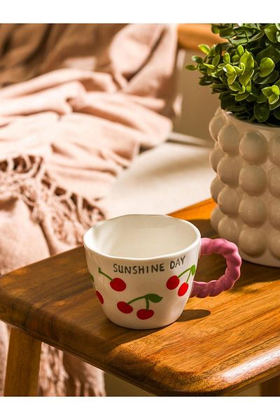 LC Waikiki Lcw Home Cherry Printed Ceramic Mug 270 ml
