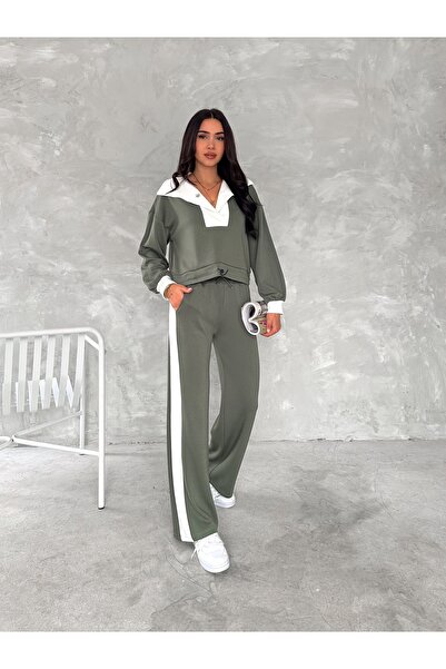 SLAW REZZ Σετ αθλητικής φόρμας από ύφασμα με μαλακή υφή Shawl Collar