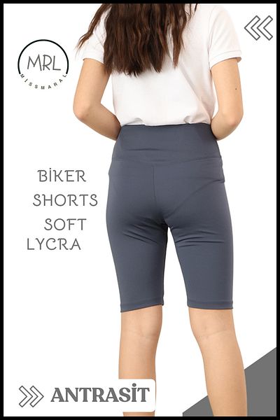 missmaral Anthracite Biker Σορτς Ψηλόμεσο Χωρίς Εμφάνιση Ελαστικό Μαλακό Lycra Soft tBiker Basics