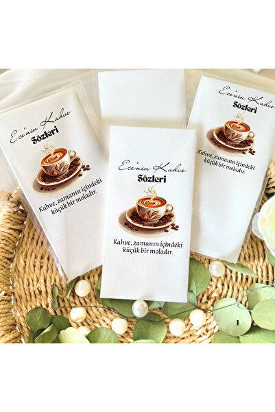 Lion Baskı ve Organizasyon Kişiye Özel Kahve Sözleri temalı baskılı peçete 20...