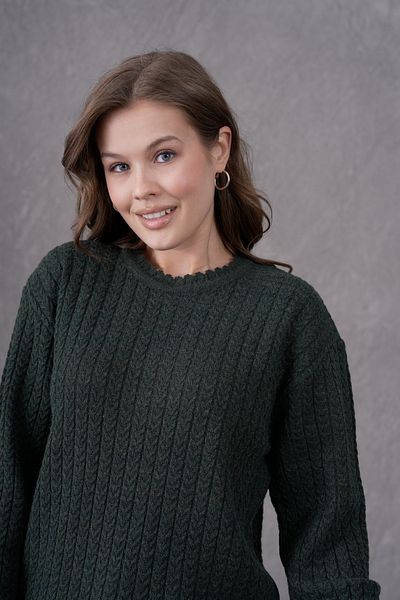 Lamierra Mother with Hair Knitted Knitwear Wool sweater