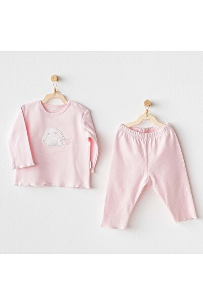 andywawa Ac25636 Cuddly Bunny Bear 2'li Takım Pink
