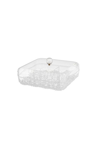 casa rosa Acrylic Presentation Plate With Cover