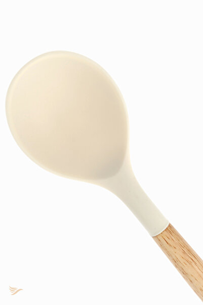 rubihome Silicone Tablespoon with Bamboo Handle