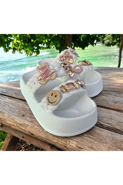 Hızlı Al Girl's Stone Slippers.Garden Beach Pool Stone Slippers Suitable for Daily Use