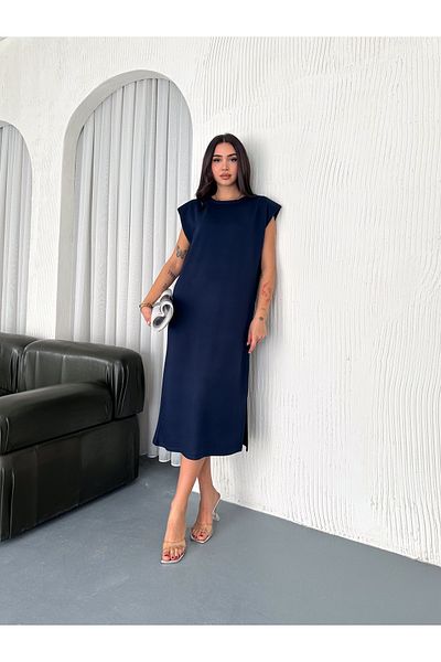 SLAW REZZ Rochie midi căptușită din țesătură modal cu textura moale
