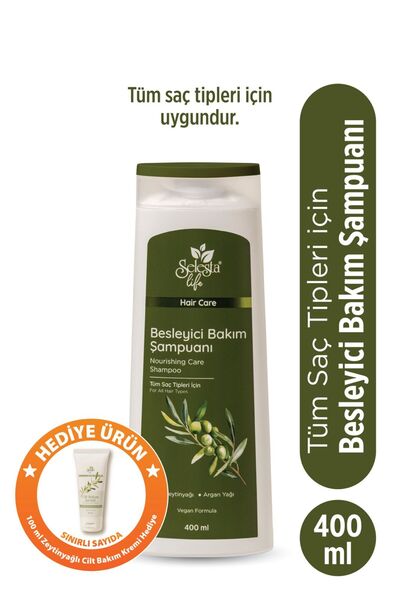 Selesta Life Zeytinyağı Ve Argan Yağı Özlü Besleyici Saç Bakım Şampuanı - Tüm...