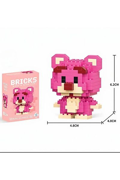 Bricks Toy Story Pink Bear 3D Jigsaw Puzzle