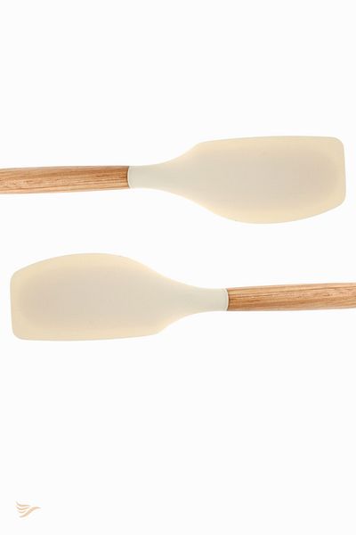 rubihome Bamboo Handle Silicone Spatula