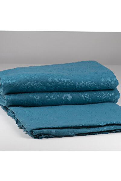 ceyizimdekor 3 قطع من غطاء أريكة سرير من الصوف الفيروزي