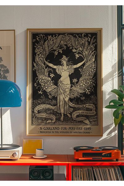 Taranist Poster - Drepturile Muncitorilor Vintage Print Art Nouveau